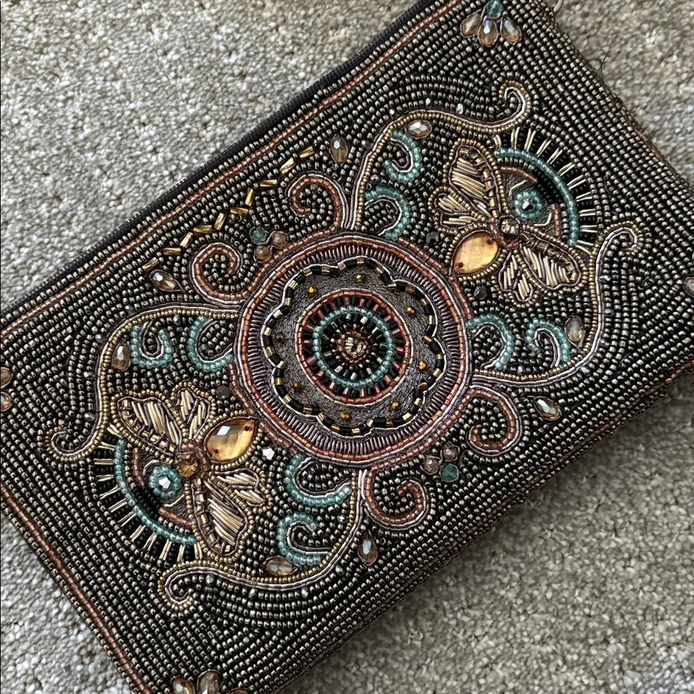 Mary Frances Embellished Beaded Clutch Bag - Picture 8 of 8